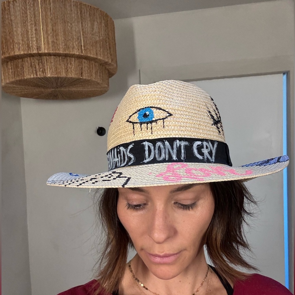 Hand Painted *One of a Kind* Sun Hat Fedora by Chynoax